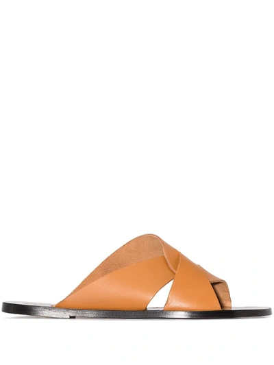 Atp Atelier Allai Brandy Vacchetta Sandals In Brown ModeSens