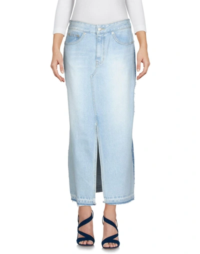 Sjyp Denim Skirt In Blue