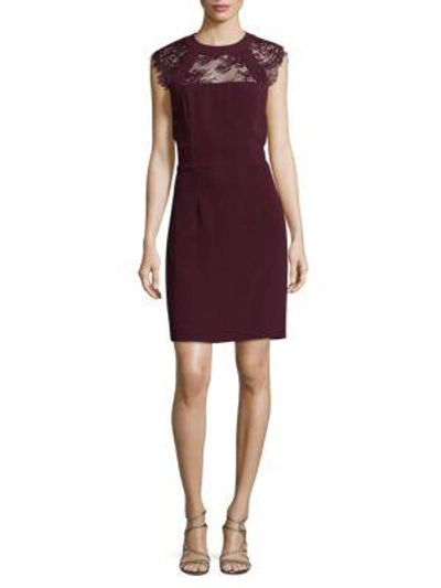 The Kooples Sleeveless Lace Dress In Red
