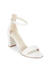 Kenneth Cole Lex Block Heel Sandals In White