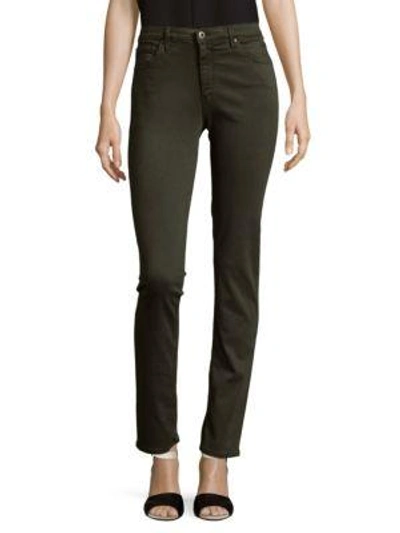 Ag Prima Sateen Cigarette Skinny Jeans In Sulfur Dark