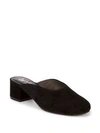Seychelles Migrated Slip-on Leather Mules In Black