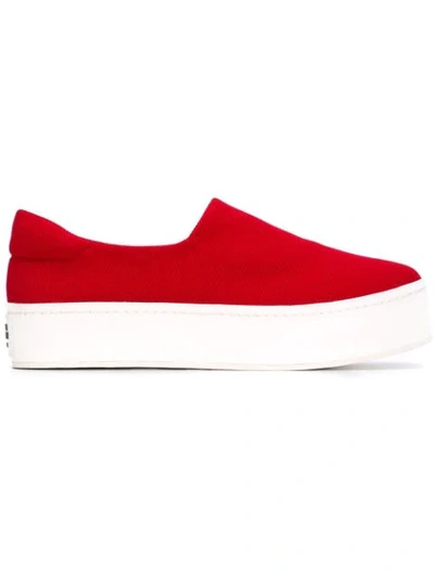 Opening Ceremony Cici Slip On Platform Sneakers In Red
