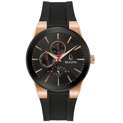Bulova Men's Classic Black Dial Watch