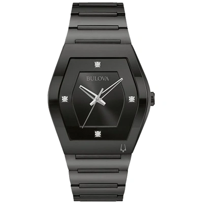 Bulova Women's Gemini Black Dial Watch