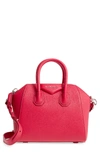 Givenchy 'mini Antigona' Sugar Leather Satchel - Pink In Fushia