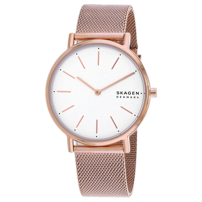 Skagen Women's White Dial Watch In Gold