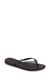 Havaianas Slim Crystal Poem Flip Flops In Dark Grey