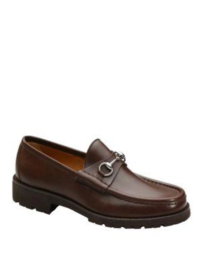 Gucci Horsebit Loafers In Leather In Brown