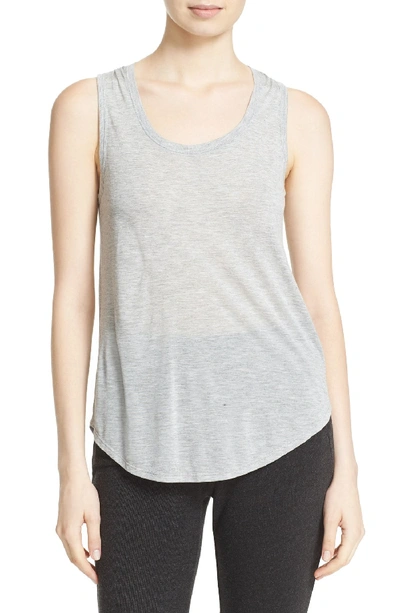 Atm Anthony Thomas Melillo Sweetheart Jersey Knit Tank Top In Heather Grey