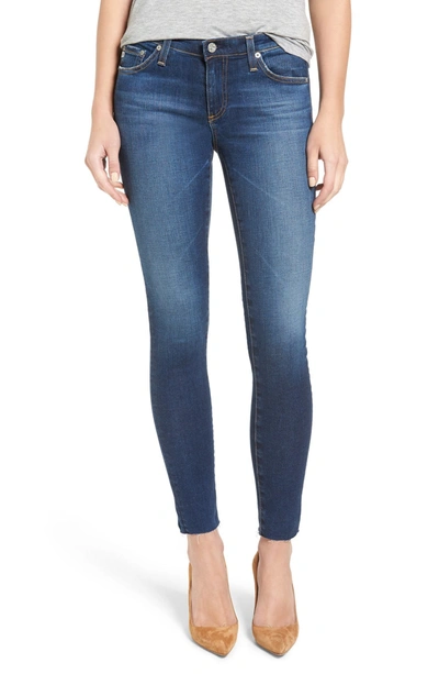 Ag Legging Ankle Jeans With Raw Hem In 7 Years Break In 7yr Break W/ Raw Hem