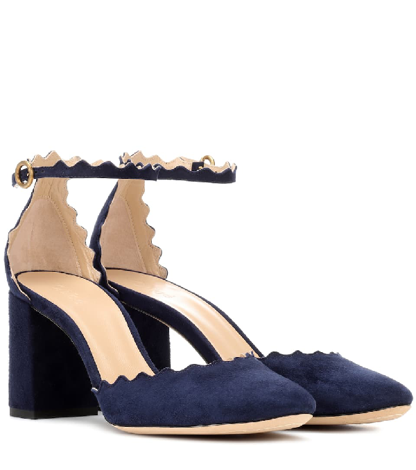 chloe lauren ankle strap pumps