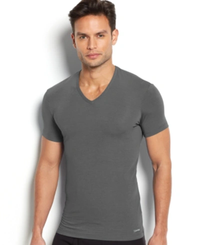 Calvin Klein Men's Underwear Body Modal V-neck Undershirt U5563 In Mink |  ModeSens