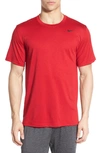 Nike 'legend 2.0' Dri-fit Training T-shirt In Gym Red/ Black/ Black