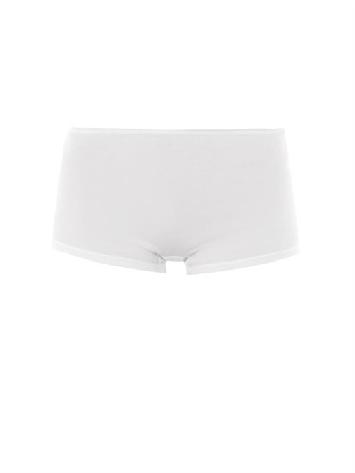 Hanro Seamless Cotton Boyshort Briefs In White ModeSens
