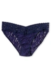 Hanky Panky Signature Lace V-kini Briefs In Navy