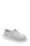 Hey Dude Men's Wally Sox Slip-on Casual Moccasin Sneakers From Finish Line In Stone White