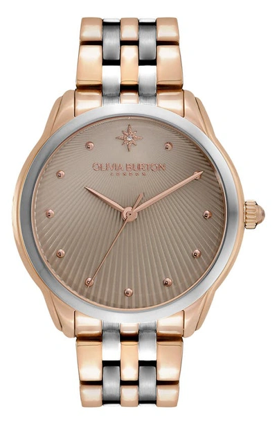 Olivia Burton Women's Celestial Starlight Two-tone Stainless Steel Bracelet Watch 36mm In Gray/two-tone