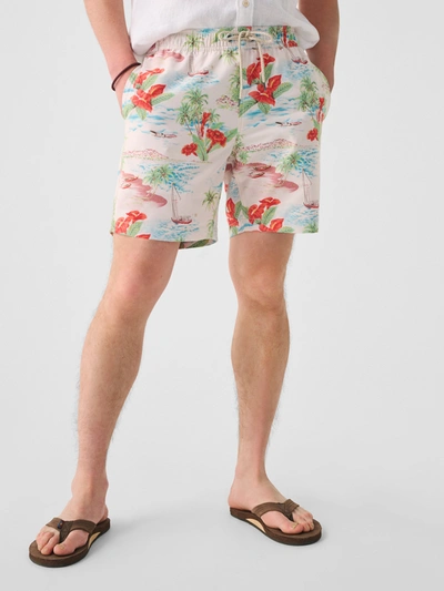Faherty Beacon Trunk (7" Inseam) In Tropical Breeze