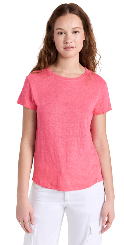 Frame Easy True Tee In Pink