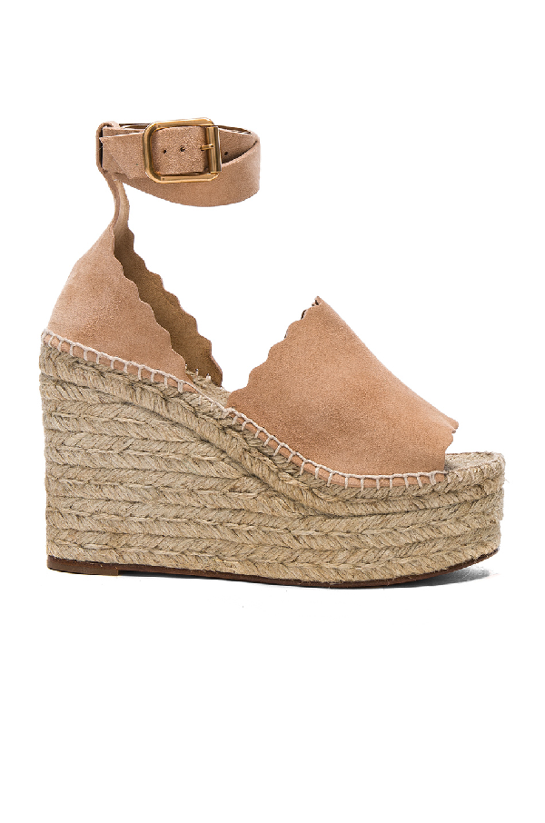 chloe espadrille wedges