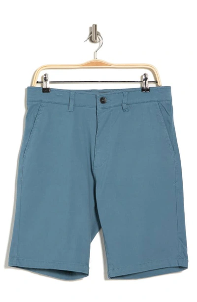 Union Flex Knit Twill Chino Shorts In Tidal Wave