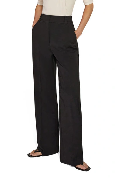 Favorite Daughter The Fiona Wide Leg Pants In Black