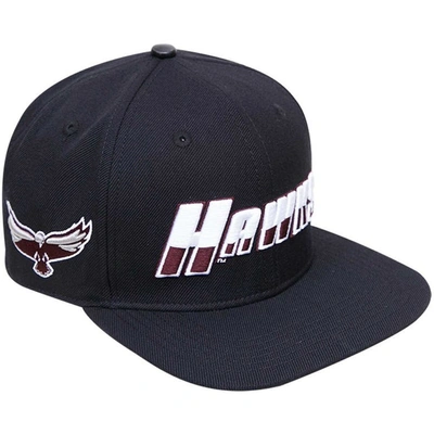 Pro Standard Black Maryland Eastern Shore Hawks Arch Over Logo Evergreen Snapback Hat