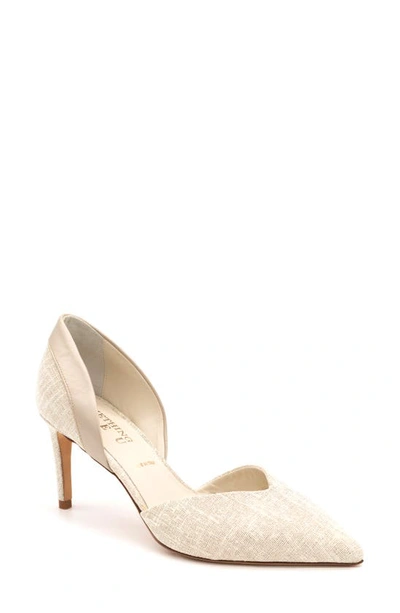 Something Bleu Ever D'orsay Pointed Toe Pump In Platinum