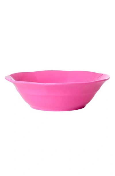 Rice Set Of Four Melamine Soup Bowls In Fuchsia