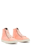 Allsaints Bryce High Top Sneaker In Acid Pink