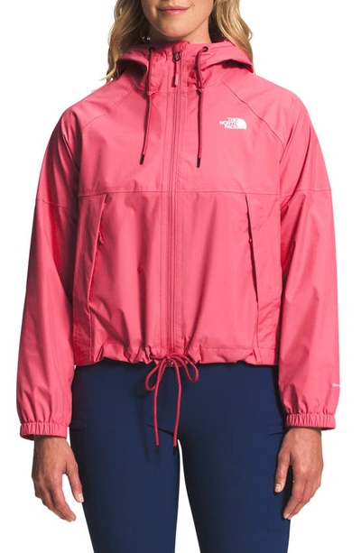 The North Face Antora Waterproof Rain Jacket In Cosmo Pink