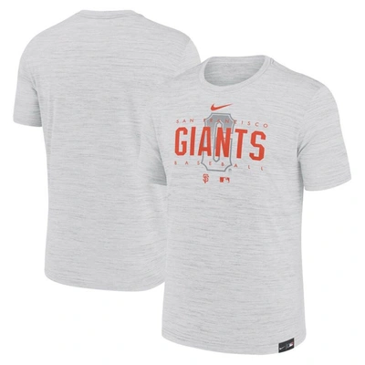 Nike Gray San Francisco Giants City Connect Velocity Practice Performance T-shirt