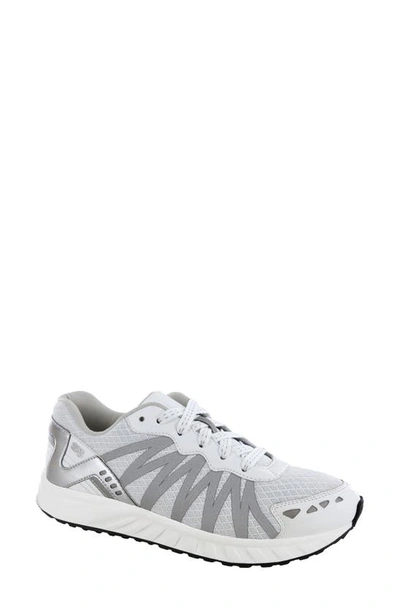 Sas Tempo Sneaker In White/ Silver