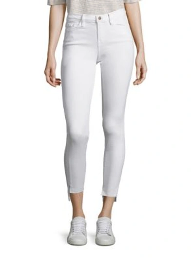 Frame Le Skinny De Jeanne Step-hem Jeans In White