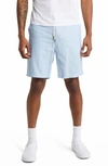 Scotch & Soda Fave Organic Cotton & Linen Beach Shorts In 0566-sky