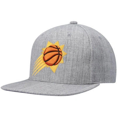 Mitchell & Ness Men's  Heathered Gray Phoenix Suns 2.0 Snapback Hat