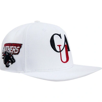 Pro Standard White Clark Atlanta University Panthers  Evergreen Wool Snapback Hat