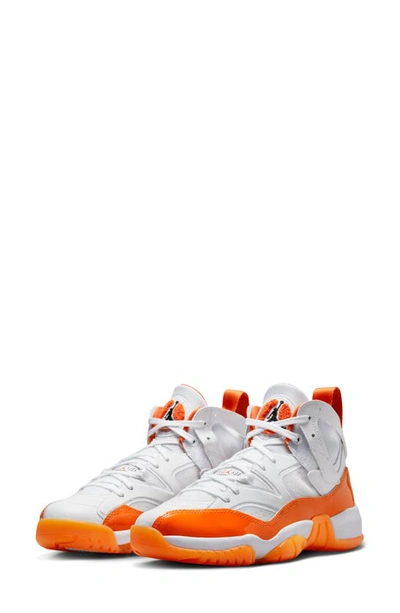 Nike Jumpman Two Trey Basketball Shoe In White/ Starfish/ Black