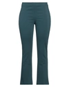 Jucca Woman Pants Deep Jade Size 12 Viscose, Polyamide, Elastane In Green