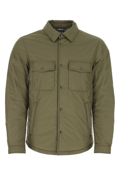 Woolrich Man Jacket Military Green Size L Polyester