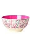 Rice Set Of Four Melamine Bowls In Floral Field