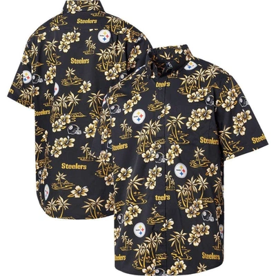 Reyn Spooner Black Pittsburgh Steelers Kekai Button-up Shirt