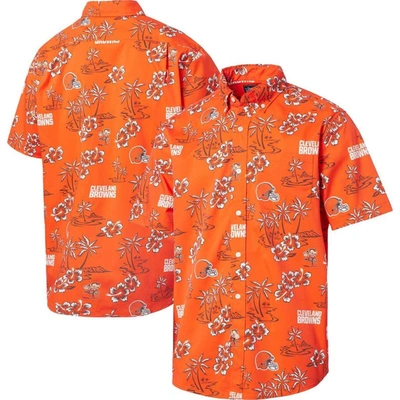 Reyn Spooner Orange Cleveland Browns Kekai Button-up Shirt