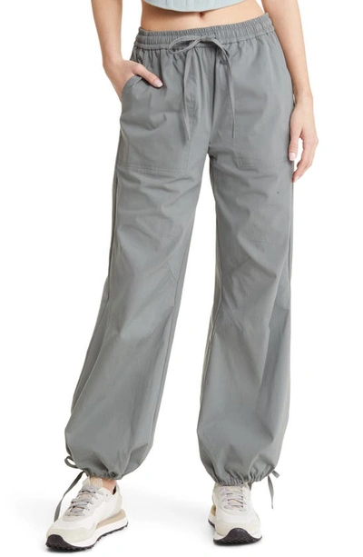 Open Edit Tie Hem Joggers In Grey Sedona