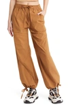 Open Edit Tie Hem Joggers In Tan Dale