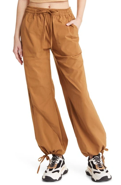 Open Edit Tie Hem Joggers In Tan Dale