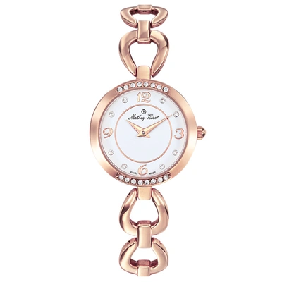 Mathey-tissot Women's Fleury 1496 White Dial Watch In Pink