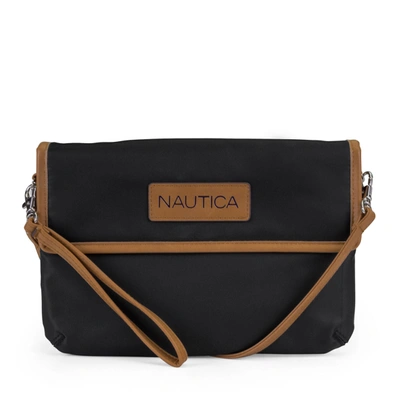 Nautica Nylon Mini Wallet Crossbody Bag In Black