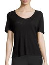 Atm Anthony Thomas Melillo Slub Jersey Boyfriend Tee In Black